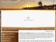 Tablet Screenshot of clinebell-law.com